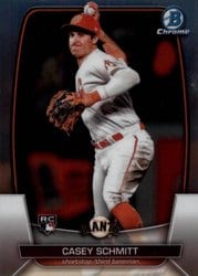 2023 Bowman Chrome Base Set Casey Schmitt #38 card