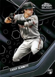 2023 Topps Chrome Black Base Set Casey Schmitt #58 card