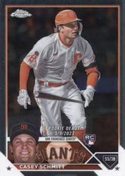 2023 Topps Chrome Update Base Set Casey Schmitt #USC134 card