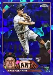 2023 Topps Chrome Update Sapphire Edition Base Set Casey Schmitt #USCS133 card