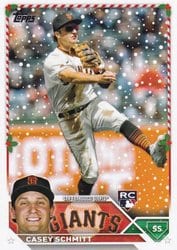 2023 Topps Holiday Base Set Casey Schmitt #H114 card