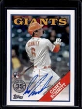 2023 Topps Update 1988 Topps Baseball Autographs Casey Schmitt #88BAU-CAS card