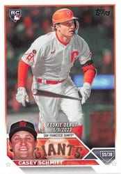 2023 Topps Update Base Set Casey Schmitt #US198 card