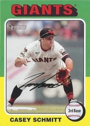 2024 Topps Heritage Base Set Casey Schmitt #124 card
