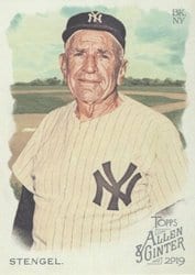 2019 Topps Allen & Ginter Base Set Casey Stengel #388 card
