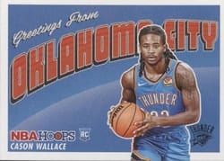 2023-24 Hoops Rookie Greetings Cason Wallace #10 card