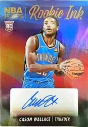 2023-24 Hoops Rookie Ink Cason Wallace #RI-WAL card