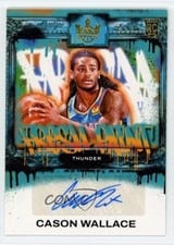 2023-24 Panini Court Kings Fresh Paint Autographs Cason Wallace #FP-CWO card