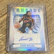 2023-24 Panini Phoenix Crusade Signatures Cason Wallace #CS-CAS card