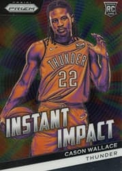 2023-24 Panini Prizm Instant Impact Cason Wallace #15 card