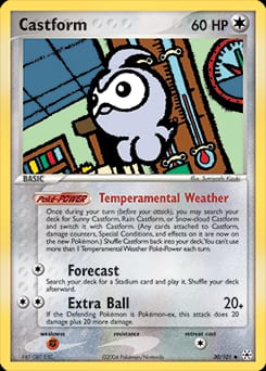 Hidden Legends Castform #30 card
