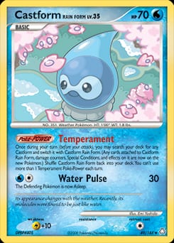 Legends Awakened Castform Rain Form #49 card