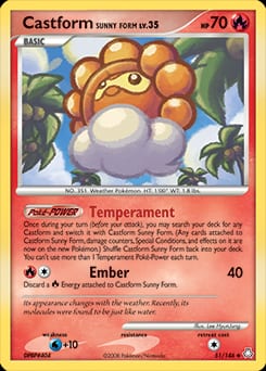 Legends Awakened Castform Sunny Form #51 card