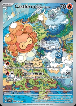 Surging Sparks Castform Sunny Form #195 card