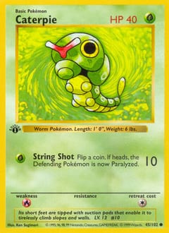Base Caterpie #45 card