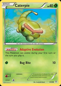 2016 Generations Caterpie #3 card