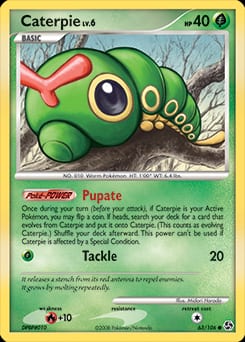 2008 Great Encounters Caterpie #63 card