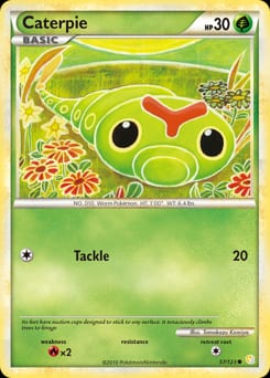 HeartGold & SoulSilver Caterpie #57 card
