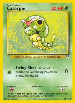 2002 Legendary Collection Caterpie #69 card