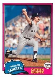 2018 Topps Archives Base Set Catfish Hunter #251 card