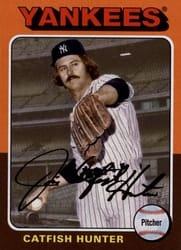2019 Topps Archives Base Set Catfish Hunter #108 card