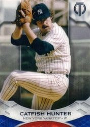 2019 Topps Tribute Base Set Catfish Hunter #29 card