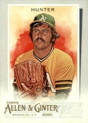 2020 Topps Allen & Ginter Base Set Catfish Hunter #322 card