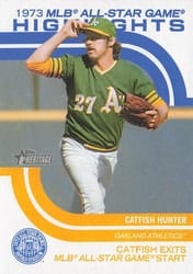 2022 Topps Heritage 1973 MLB All-Star Game Highlights Catfish Hunter #ASGH-14 card
