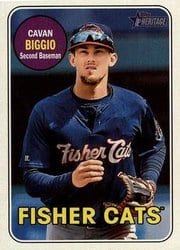 2018 Topps Heritage Minor League Base Set Cavan Biggio #132 card