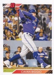 2020 Bowman Heritage Base Set Cavan Biggio #8 card