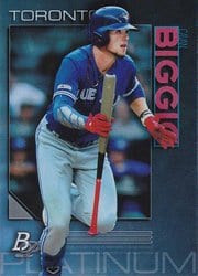 2020 Bowman Platinum Base Set Cavan Biggio #57 card
