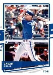 2020 Donruss Base Set Cavan Biggio #122 card