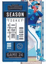2020 Panini Contenders Base Set Cavan Biggio #9 card