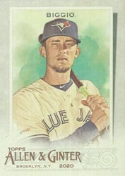 2020 Topps Allen & Ginter Base Set Cavan Biggio #258 card