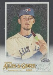 2020 Topps Allen & Ginter Chrome Base Set Cavan Biggio #258 card