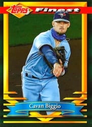 2021 Finest Flashbacks Base Set Cavan Biggio #123 card