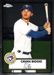 2021 Topps Chrome Platinum Anniversary Base Set Cavan Biggio #273 card