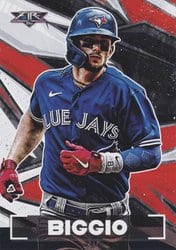 2021 Topps Fire Base Set Cavan Biggio #176 card