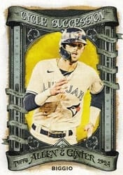 2024 Topps Allen & Ginter Cycle Succession Cavan Biggio (Toronto Blue Jays) #CS-37 card