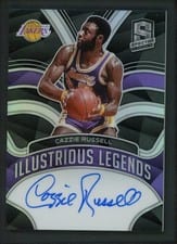 2021-22 Panini Spectra Illustrious Legends Signatures Cazzie Russell #ILS-CRU card