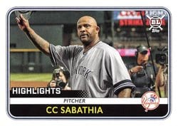 2020 Topps Big League Base Set CC Sabathia #288 card