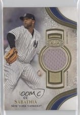 2021 Topps Tier One Relics CC Sabathia #T1R-CS card