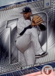 2025 Topps Pristine Perseverance CC Sabathia #P-4 card