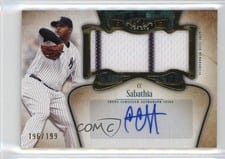 2026 Topps Tier One Autographed Tier One Jumbo Relics CC Sabathia #AT1JR-CS card