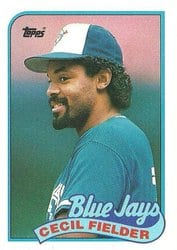 1989 Topps Base Set Cecil Fielder #541 card