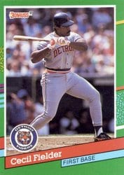 1991 Donruss Base Set Cecil Fielder #451 card