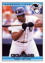1992 Donruss Base Set Cecil Fielder #27 card