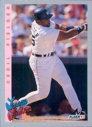 1993 Fleer Base Set Cecil Fielder #345 card
