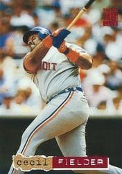 1994 Stadium Club Base Set Cecil Fielder #25 card