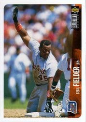1996 Collector's Choice Base Set Cecil Fielder #140 card